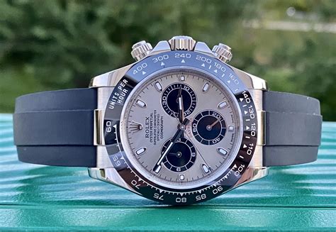 rolex daytona white gold white face|daytona white gold oysterflex 2023.